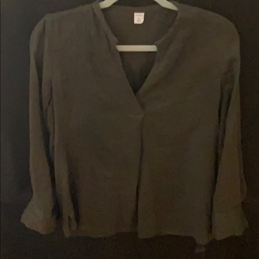 Army Green 3/4 Sleeve Shirt